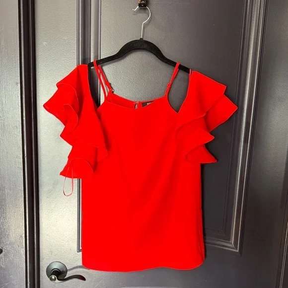 Sugarlips Scarlet Ruffle Sleeve Blouse - Picture 1 of 5